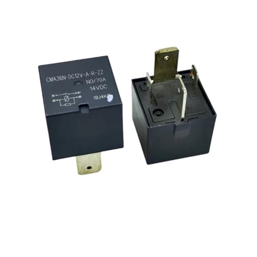 Relais 4 broches 12V 70A installation de barre LED et avertisseur thermique auto 5 pièces