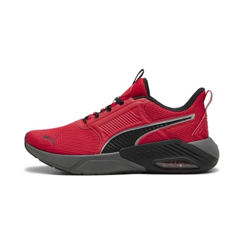 PUMA Men's X-Cell Nova Cross Training Shoes, for All Time Red-Black-Cool Dark Gray, 7.5