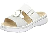 Rohde 5300 Enna Damen Pantoletten Clogs Leder, Größe:40 EU, Farbe:Beige