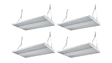 LightInDepot 4Pack 2FT 110W LED High Bay Shop Light,14850Lm-120-277v AC-250w MH Euqal- 5000K Daylight Linear Hanging Light for Warehouse,Supermaket, dimmable0-10V, UL/DLC (110) (4pc)
