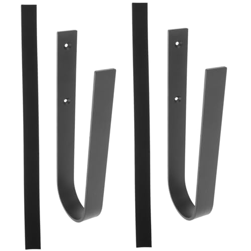 GOOHOCHY 1 Set Sturdy Surfboard Wall Mount Rack with Protective Cover Deep Hooks for Skateboards and Snowboards Durable Sports Equipment Storage for Home Organization