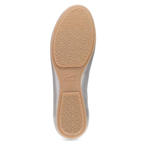 Image of Dansko Mollie Slip-On Ballerina Flats for Women - Built-in Wedge with Arch Support - Versatile Casual to Dressy Footwear - Lightweight Rubber Outsole