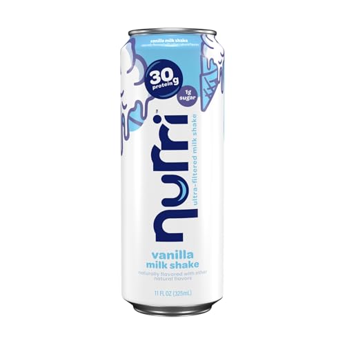 Image of Nurri - 30g Protein Ultra Filtered Milk Shake - Vanilla - Lactose Free, Low Sugar, 150 Calories, 10 Vitamins and Minerals - 11 fl oz, 12 Cans