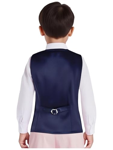 Kids Vest for Boys Sparkle 5 Button Formal Suit Vest Waistcoat Single Breasted Suit Formal Tops4