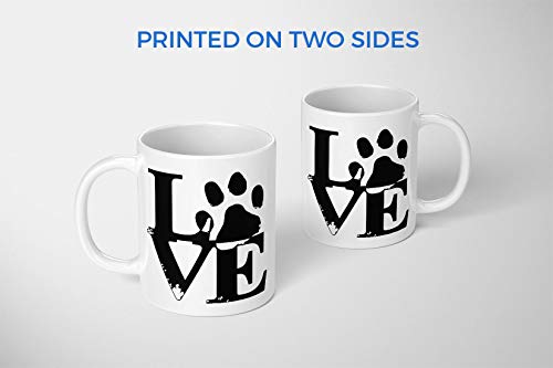 BLAK TEE Animal Pet Love Slogna Porcelain Coffee and Tea Mug 330 ml