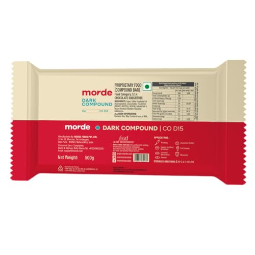Image of EXCEL ENTERPRISES Morde Dark Compound Chocolate Bar CO D15, 500 G