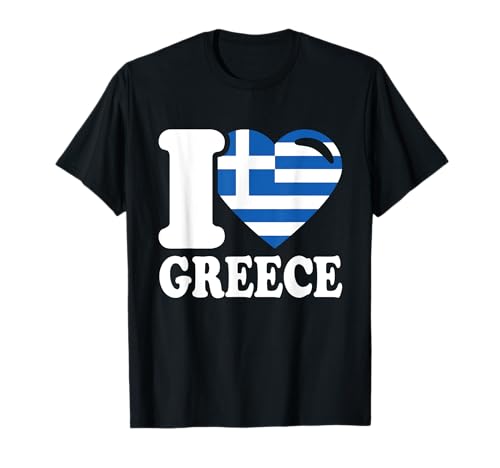 I Heart Grecia. Hermoso país griego - I Love Greece Camiseta