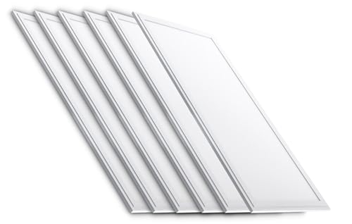 HYBEC Panel LED 120x30, 40W 4000ºK (Pack 6)