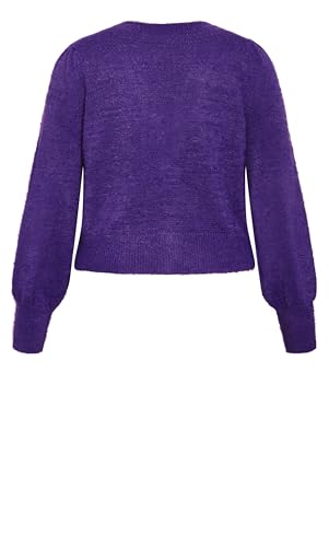Image of City Chic Women's Plus Size Cardi Fluffy Button