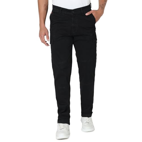 Image of Spykar Men's Regular Cargo Pants