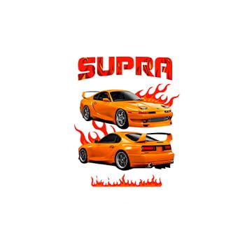 Image of BLINKART Toyota SupraCar Posters Sticker Gift Items for Boys Room Wall Decor || Comes with Double-Sided Tape|| Decoration Bedroom Living Room Office Studio Decor | 12x18 In (A3) - CAR-294