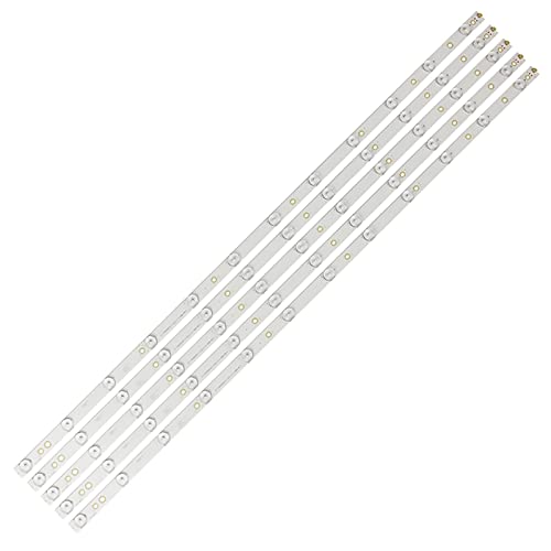 Lskjzzn LED-strip 12 leds LB43014 V0_00 Compatibel met Philips 43' TV 43PUS6551 TPT430U3 EQLSJA.G 43PUS6501 43PUS6101 43PUS6201 43PUS7202 5 STUKS