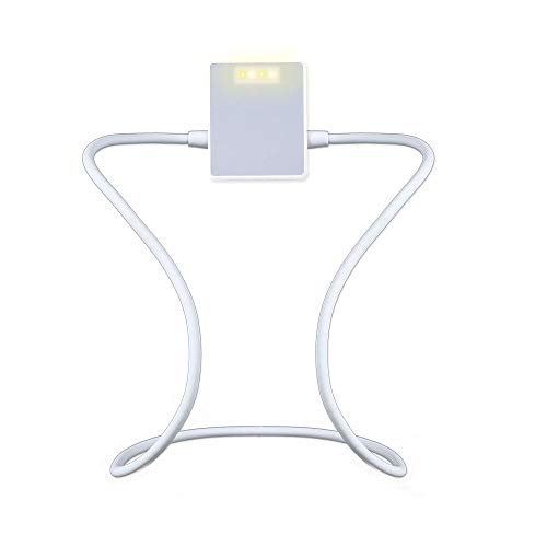 Luz de Libro LED [Nueva Versión], Dokkita Lámpara de Lectura Recargable con 4 Modos de Brillo, Atenuación Gradual de Brillo, Luz de Lectura Manos Libres y Brazos Flexibles para Kindle, Lectura, Libros