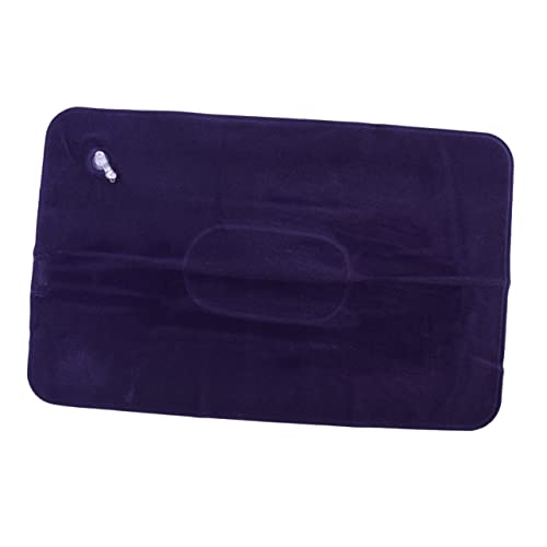 BCOATH 2pcs Inflatable Neck Pillow Super-Thick Flocking Fabric for Camping Hiking and Travel Portable Travel Pillow for Comfortable Support