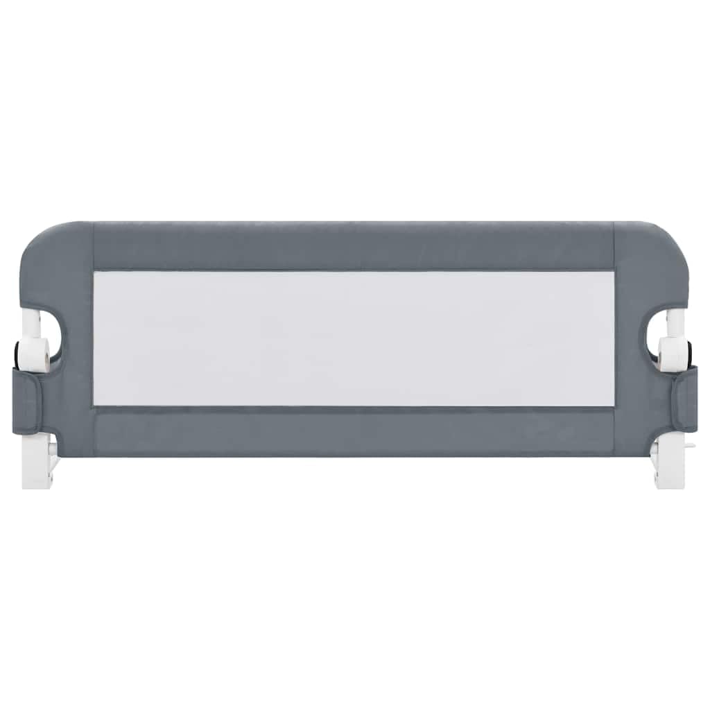 Kleinkind-Bettschutzgitter Grau 102x42 cm aus Polyester mit klappbarem Bettschutzgitter, absturzsicher, atmungsaktives Schutzgitter für Kinderbett, Elternbett und Familienbett