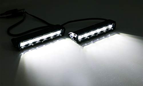 Ijdmtoy (2 Xenon White 18W High Power Cree Led Daytime Running Light Kit W/Relay Wire Harness, Universal Fit Compatible With Car, Truck, Suv, Etc #TOP3