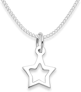 Heather Needham Sterling Silver Star Necklace on 16" Silver chain - SIZE: 10mm X 11mm Gift Boxed 8101/16