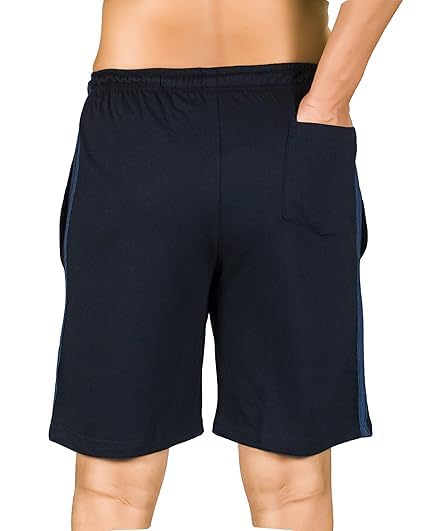 Image of ONE STREET Cotton Half Pant for Men with Chain Pocket