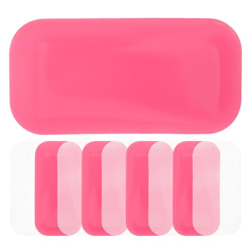 Pads réutilisables pour extension de cils Cabilock en silicone lavable rose et transparent x10