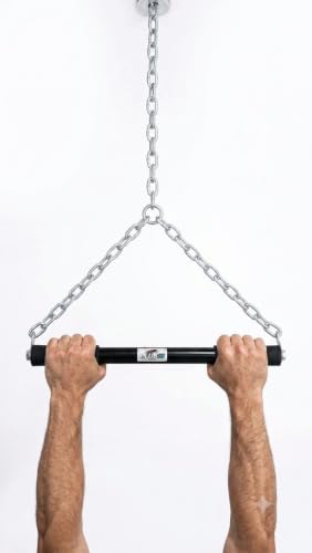 Image of Pro Adjustable Pull Up Bar for Home Workout | [100 KG] Heavy Duty Load Capacity | No Screw Doorway Chin Up Bar with Secure Locking Mechanism | Anti-Slip Grip Hanging Exercise Rod for Men, Women & Kids
