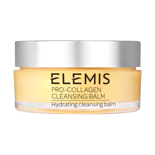 ELEMIS Pro-Collagen Cleansing Balm, 3in1 Melting Facial Cleanser for Deep Cleansing Wash, Infused with 9 Nourishing Essential Oils, Daily Moisturising Makeup Remover for Clean, Glowing Skin