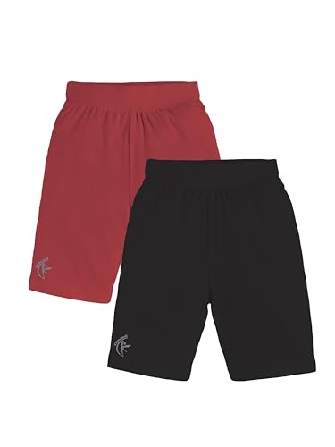 Image of KiddoPanti Girls Knee Length Cycling Shorts Pack of 2