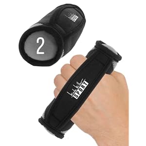 Nicole Miller Hand Weights 4 LB Set with Comfy Hand Straps for Walking, Jogging, Running