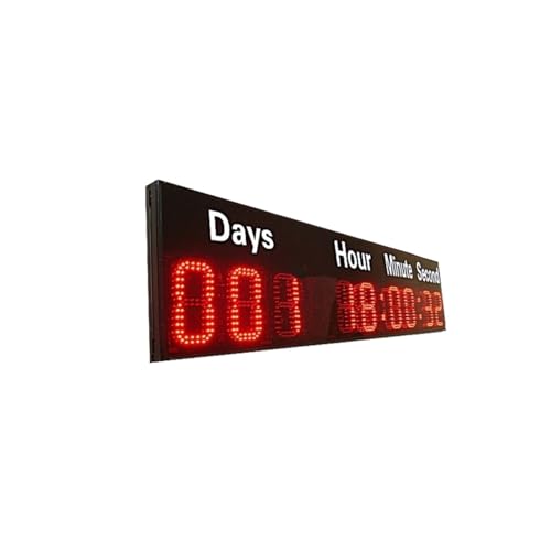 Temporizador digital LED rojo para gimnasio o exteriores miniatura 2