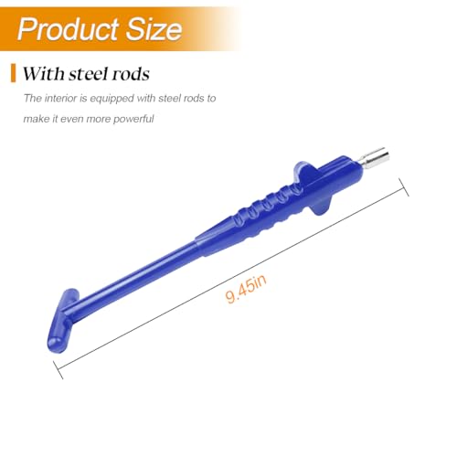 Image of Car Tire Valve Stem Puller, No Scratch Auto Valve Stem Remover & Installer Core Tool, Vehicle Tyre Valve Repair Tool Accessories, Universal for SUV Motorcycle Truck (Blue)