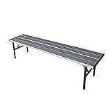 GL GLOBAL LIFE Multifunctional Portable Indoor Outdoor Public Backless Folding Bench Chair Seating f