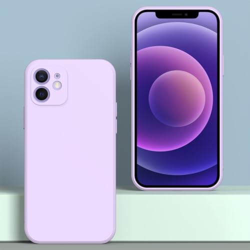 Image of for iPhone 12 Case Purple, Scratch Resistant with Soft Touch, Slim Thin Phone Cover for iPhone 12 6.1 inch