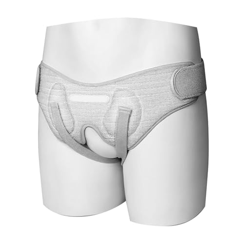 Faja para Hernia Unisex, Soporte Ajustable, Color Gris, Talla S