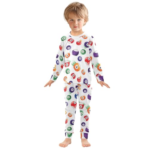 ODAWA Colorful Billiards Fall Outfits Baby Boy Girl 18M Footless Tee and Pant 2-piece Set3