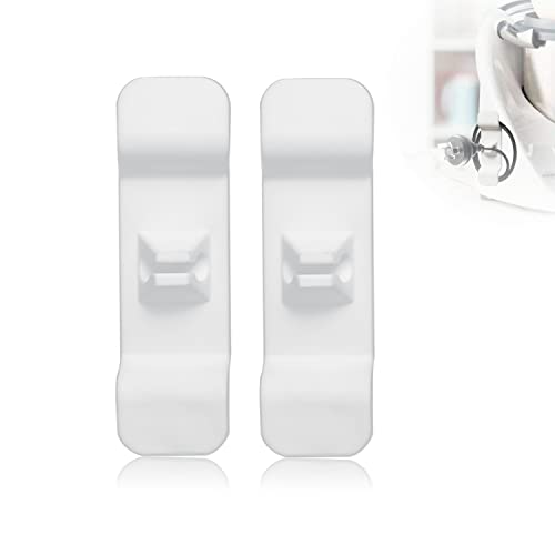 Eucteje 2 Stück Kabelhalter Kabelclips Kabelklemmen Selbstklebend Kabelführung Kabel Organizer Set Ersatzteil Kompatibel mit Thermomix TM5 TM6 TM31 und MCC Zubehör für Kabelmanagement Hause Küchen Cover
