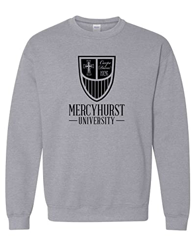 CreateMyTee | Mercyhurst Primary Shield Hooded Sweatshirt