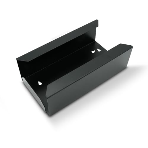 Distributeur de gants jetables noir avec support mural pour boîte standard