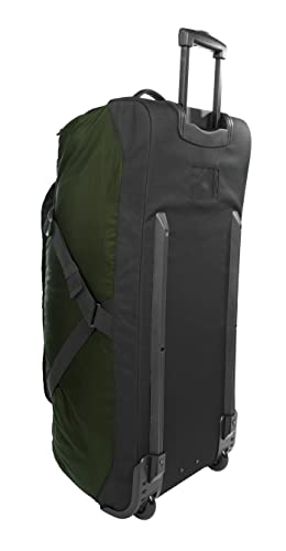 Eddie Bauer Traverse Luggage | Roller Wheels | Telescoping Handle | Travel | Vacation | Ripstop Nylon - Dark Loden, 31"4