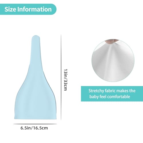 Solid Color Small Fresh Print Newborn Baby Hat, Soft Top Knotted Beanie Cap, Cute Infant Headwear for 0-6 Months Welcome Party4