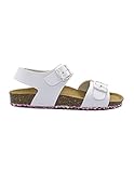  Sandalia Bio de Garvalín en Piel Blanco con Hebilla Decorada Color: Blanco Talla: 28