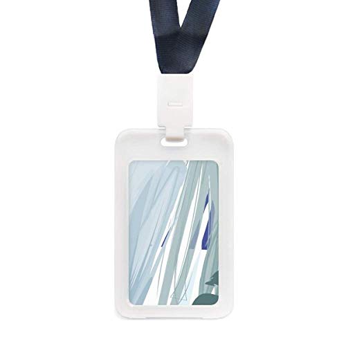 Étui de protection transparent pour carte d'identité motif plantes