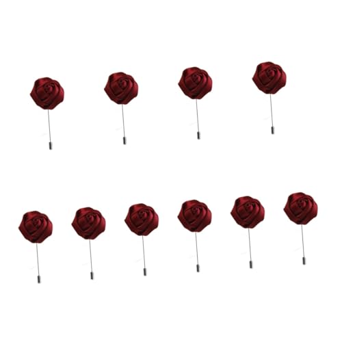 Boutonniere de hombres para bodas y banquetes con broche de rosa