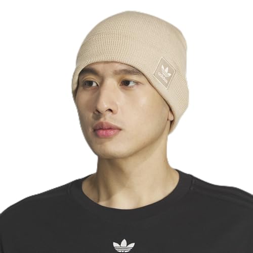 adidas Originals Adult Groove 2.0 Knit Beanie, Khaki, One size