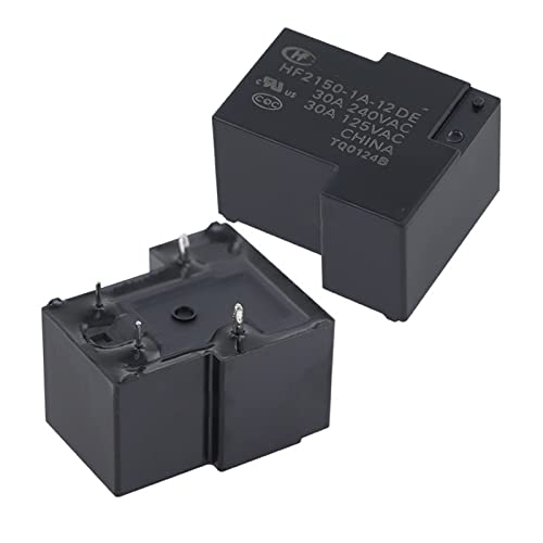 Relais 30A 4PIN HF2150 de commutation haute capacité 12V DC avec 4 broches normalement ouvertes