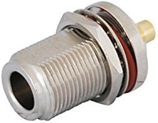 2pcs Rf Wire Coaxial Cable Terminal Copper Alloy Connector N Jack Bulkhead O-Ring Straight Solder for Rg402 0.141 Ships from USA