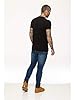 EZTS581 Enzo Mens Slim Fit T Shirt Muscle Fit Stretch Tee Gym Crew Neck Short Sleeve Top Black M #5