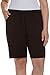 Produktbild Ulla Popken Damen Jersey Shorts, Schwarz, 48