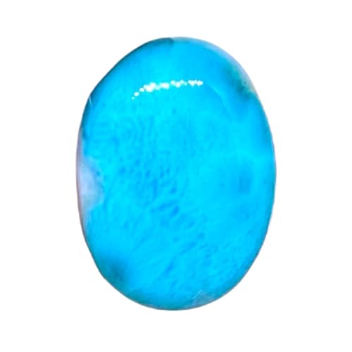 Larimar bleu naturel pierre cabochon 22x16x7mm pour collier et pendentif DIY