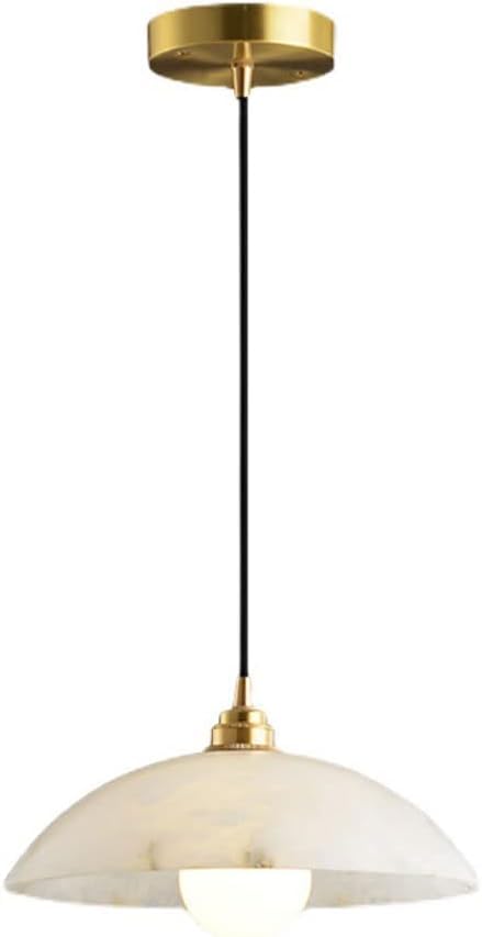Suspension marbre blanc luminaire E27 lampe chevet couloir lustre cuisine