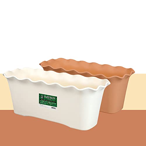 Frakyen CLEARANCE SALES TODAY DEALS PRIME Window Boxes Planter Rectangular Vegetable Herb Planters Rectangle Flowers Pot With Holes Plastic Long Plant Pots thumb #3