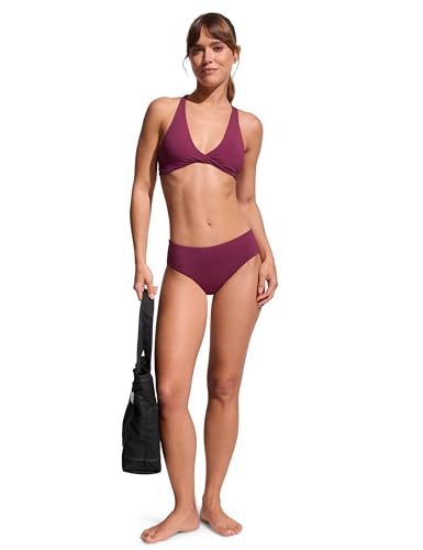Image of CRZ YOGA Mid Waisted Bikini Bottoms | Mid Cut Leg, Medium Bum Coverage, Full Lining, Swim, Bathing Suit Briefs for Women